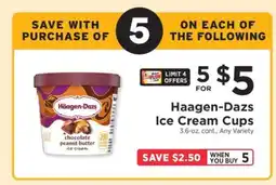 ShopRite Häagen-Dazs Ice Cream Cups offer