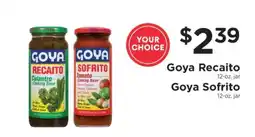 ShopRite Goya Recaito or Goya Sofrito offer