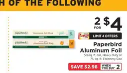 ShopRite Paperbird Aluminum Foil offer