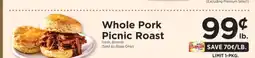 ShopRite WHOLE PORK PICNIC ROAST offer