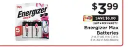 ShopRite Energizer Max Batteries offer