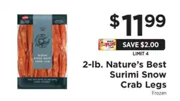 ShopRite 2-lb. Nature’s Best Surimi Snow Crab Legs offer
