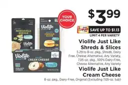 ShopRite Violife Just Like Shreds & Slices offer