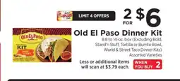 ShopRite Old El Paso Dinner Kit offer
