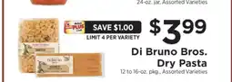 ShopRite Di Bruno Bros. Dry Pasta offer