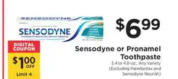 ShopRite Sensodyne or Pronamel Toothpaste offer