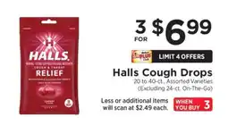 ShopRite Halls Cough Drops offer