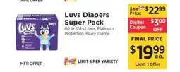 ShopRite Luvs Diapers Super Pack offer