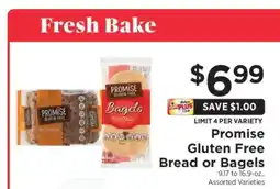 ShopRite Promise Gluten Free Bread or Bagels offer