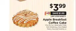 ShopRite Apple Breakfast Coffee Cake offer