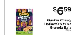 ShopRite Quaker Chewy Halloween Minis Granola Bars offer