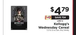 ShopRite Kellogg’s Wednesday Cereal offer
