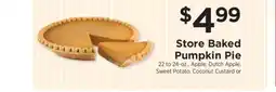 ShopRite Store Baked Pumpkin Pie offer