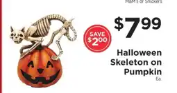 ShopRite Halloween Skeleton on Pumpkin offer