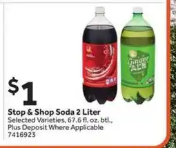 Stop&Shop Stop & Shop Soda 2 Liter offer