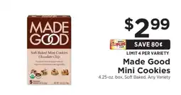 ShopRite Made Good Mini Cookies offer