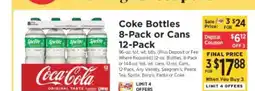 ShopRite Coke Bottles 8-Pack or Cans 12-Pack offer