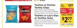 ShopRite Tostitos or Doritos Tortilla Chips offer