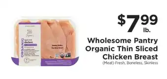 ShopRite Wholesome Pantry Organic Thin Sliced Chicken Breast offer
