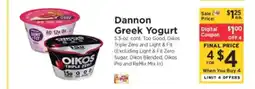 ShopRite Dannon Greek Yogurt offer