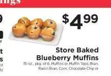 ShopRite Store Baked Blueberry Muffins offer