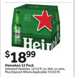 Stop&Shop Heineken 12 Pack offer