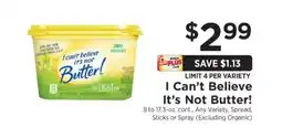 ShopRite I Can't Believe It's Not Butter! offer