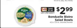 ShopRite Bonduelle Bistro Salad Bowls offer