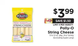 ShopRite Polly-O String Cheese offer