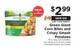 ShopRite Green Giant Corn Bites and Crispy Smash Potatoes offer