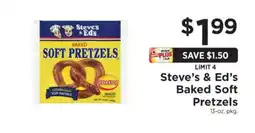 ShopRite Steve's & Ed's Baked Soft Pretzels offer