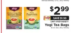 ShopRite Yogi Tea Bags offer