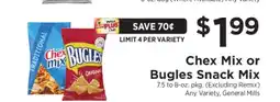 ShopRite Chex Mix or Bugles Snack Mix offer