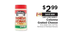 ShopRite Colonna Grated Cheese offer