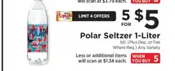 ShopRite Polar Seltzer 1-Liter offer
