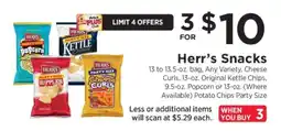 ShopRite Herr's Snacks offer