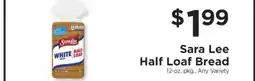 ShopRite Sara Lee Half Loaf Bread offer