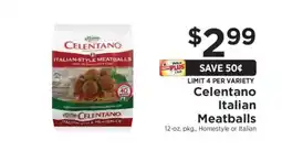 ShopRite Celentano Italian Meatballs offer