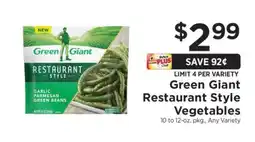 ShopRite Green Giant Restaurant Style Vegetables offer