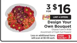 ShopRite Design Your Own Bouquet offer