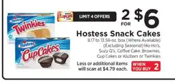 ShopRite Hostess Snack Cakes offer