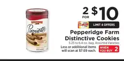ShopRite Pepperidge Farm Distinctive Cookies offer