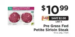 ShopRite Pre Grass Fed Petite Sirloin Steak offer