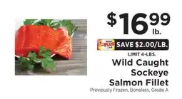 ShopRite Wild-Caught Sockeye Salmon Fillet offer