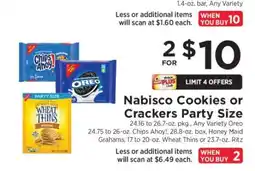 ShopRite Nabisco Cookies or Crackers Party Size offer