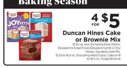 ShopRite Duncan Hines Cake or Brownie Mix offer