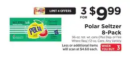 ShopRite Polar Seltzer 8-Pack offer