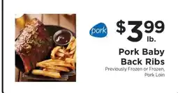 ShopRite Pork Baby Back Ribs offer