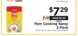 ShopRite Pam Cooking Spray 2-Pack offer
