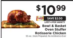 ShopRite Bowl & Basket Oven Stuffer Rotisserie Chicken offer